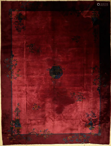 Beijing antique Carpet, China, around 1900/1920