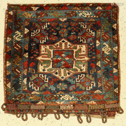 Khamseh bag, Persia, late 19th century, wool on …