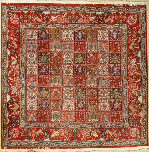 Mud rug, Persia, approx. 40 years, wool on c…