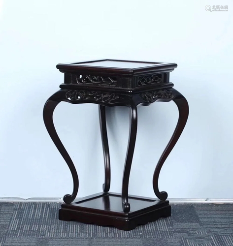 CHINESE ROSEWOOD PLANTER STOOL