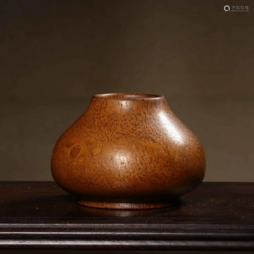 CHINESE BAMBOO CARVED WATER COUPE