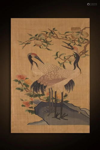 CHINESE KESI EMBROIDERY OF CRANE