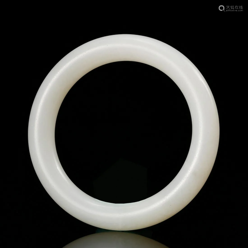 CHINESE WHITE JADE BANGLE