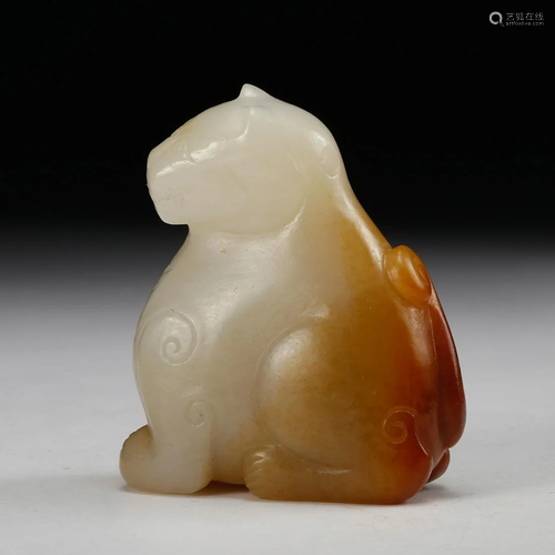 CHINESE WHITE JADE BEAST