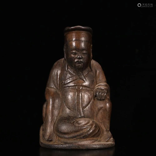 CHINESE BAMBOO CARVED FIGURINE