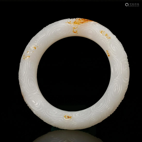 CHINESE WHITE JADE BANGLE