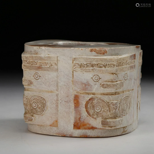 CHINESE ARCHAISTIC JADE CONG