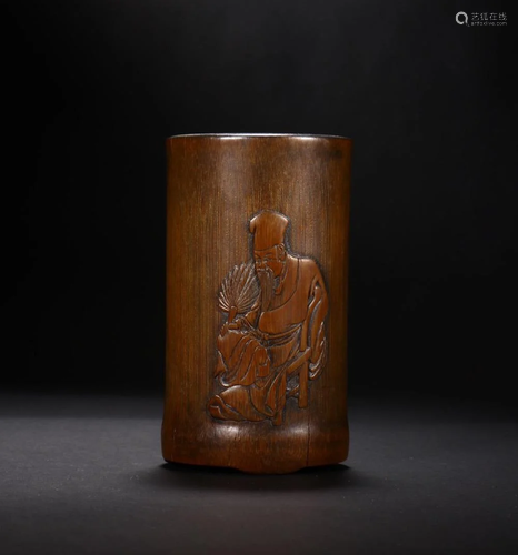 CHINESE BAMBOO BRUSH POT