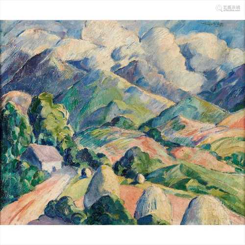 § BETTY SIMPSON (BRITISH 1903-1960) MOUNTAINOUS LANDSCAPE