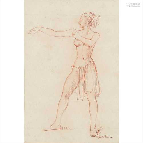 § SIR WILLIAM RUSSELL FLINT P.R.A., P.R.W.S., R.S.W., R.O.I., R.E. (SCOTTISH 1880-1969) SKETCH OF