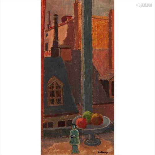 § SIGURD MÖLLER (SWEDISH 1895-1984) STILL-LIFE ON THE WINDOW-LEDGE