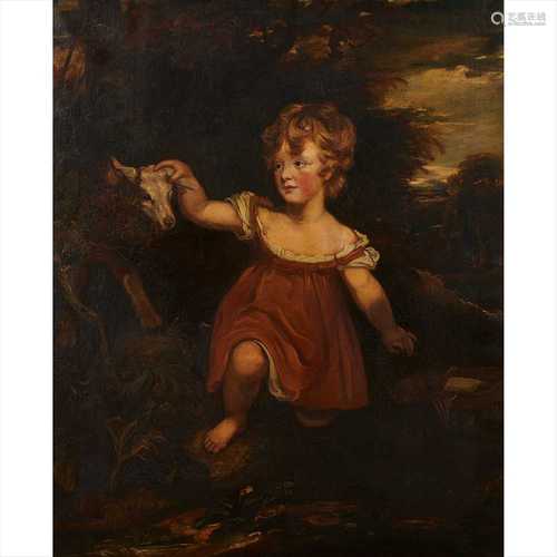 FOLLOWER OF SIR JOSHUA REYNOLDS THE YOUNG SHEPHERDESS