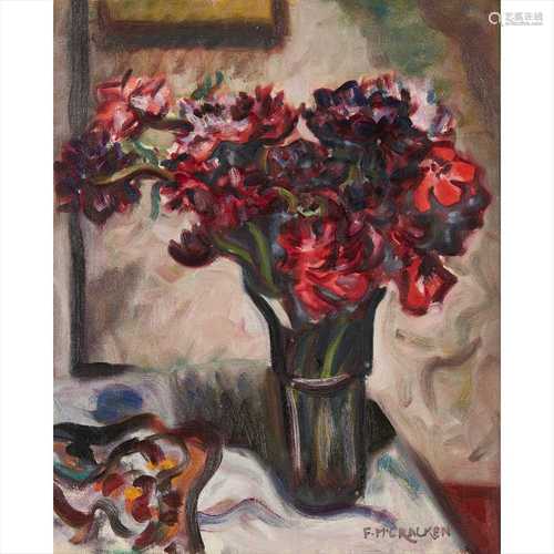 FRANCIS MCCRACKEN (NEW ZEALAND 1879-1959) FLORAL STILL LIFE