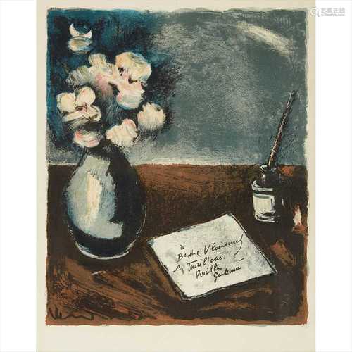 § MAURICE DE VLAMINCK (FRENCH 1876-1958) NATURE-MORTE À LA LETTRE