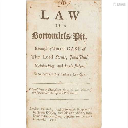 Politics and Satire, 1710-1712 15 bound pamphlets, mostly printed in Edinburgh