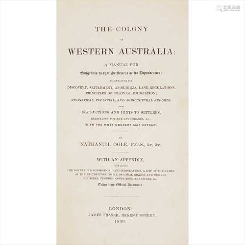 Ogle, Nathaniel The Colony of Western Australia