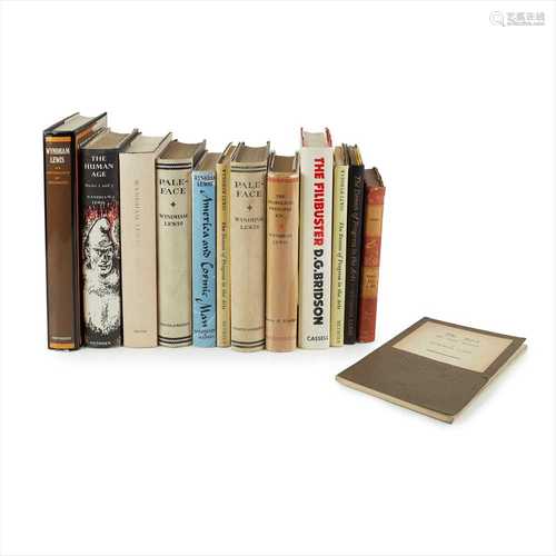 Lewis, Wyndham A collection of 13 volumes, including