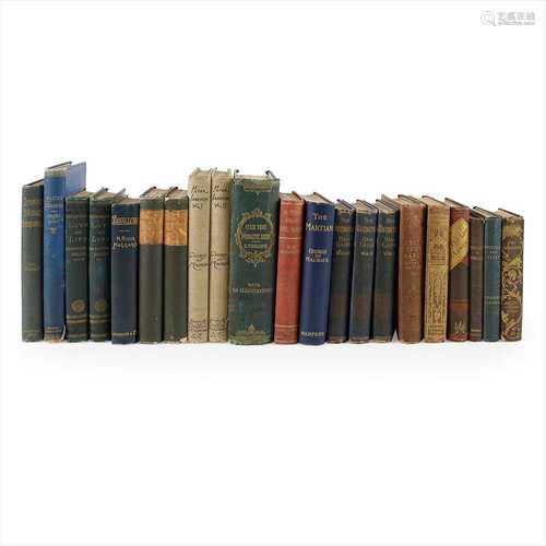 Nineteenth century literature in original cloth 21 volumes, comprising, Dickens, Charles