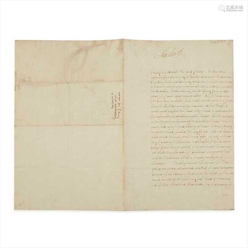 [Lincolnshire Civil War] - Charles I, King of England, Scotland & Ireland Letter signed, relating