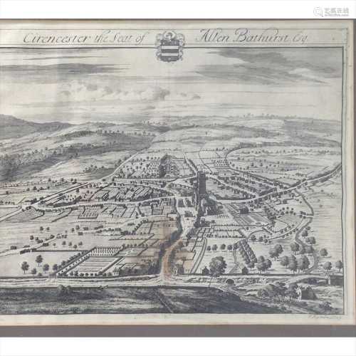 Cirencester, Gloucester and Worcestershire Three maps and prints
