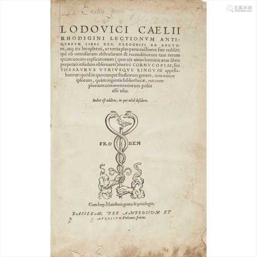 Richerius, Ludovicus Coelius Ludovici Caelii Rhodigini Lectionum Antiquarum Libri XXX