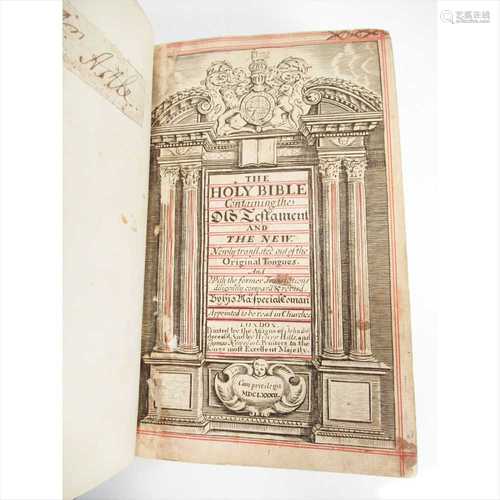 Holy Bible Printed by the Assigns of John Bill