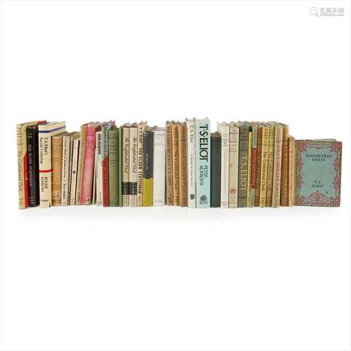 Eliot, T.S. Circa 36 volumes, including