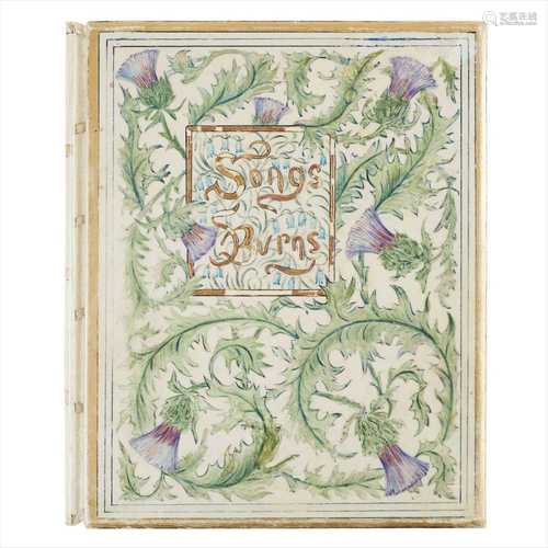 Painted Vellum Binding Burns, Robert