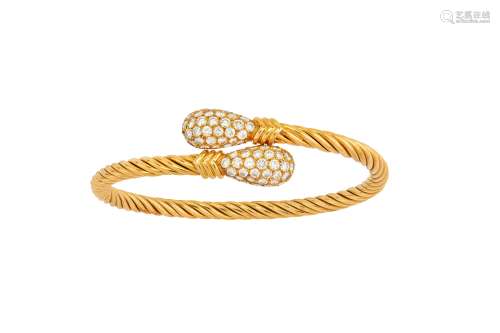 A diamond-set bangle, by Tabbah