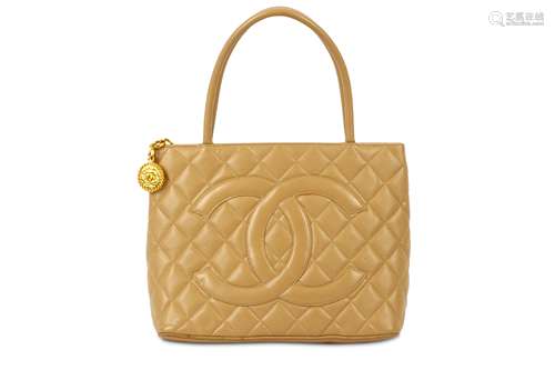 Chanel Beige Medallion Tote