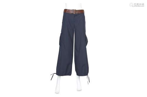 Jean Paul Gaultier Classique Navy Cargo Trousers - size GB10