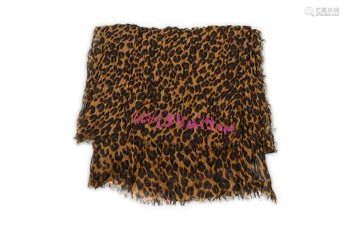 Stephen Sprouse for Louis Vuitton Leopard Print Stole