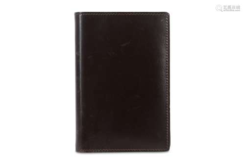 Hermes Brown Leather Address Pocket Notebook