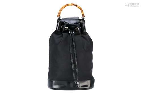 Gucci Bamboo Black 2Way One Shoulder Bag