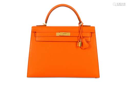 Hermes Classic Orange Epsom Kelly Sellier 32