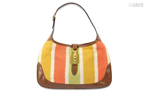 Gucci Vintage Multicolour Striped Jackie Bag