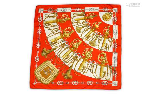 Hermes 'Cliquets' Silk Scarf