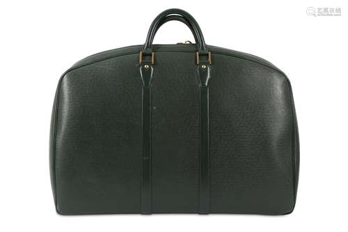 Louis Vuitton Hunter Green Taiga Leather Helanga Travel Bag