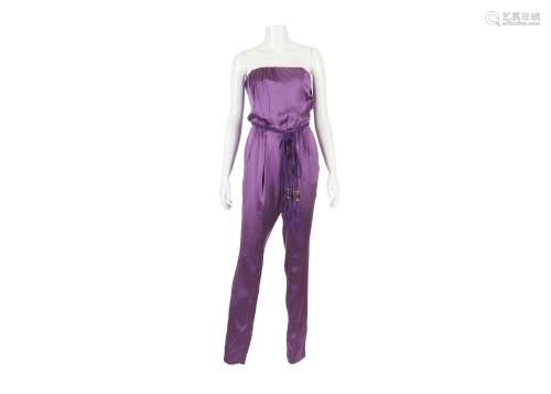 Tom Ford for Gucci Purple Silk Jumpsuit - size 40