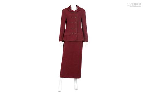 Chanel Plum Skirt Suit - size 40