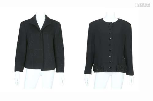 Two Valentino Black Jackets - size 46