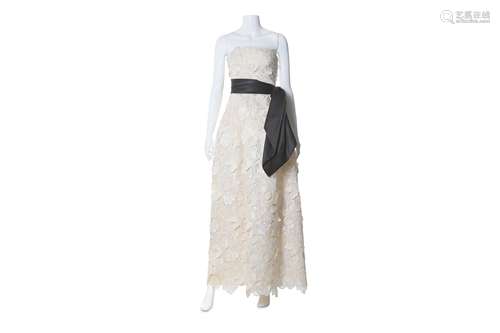 Givenchy Haute Couture Cream Silk Evening Gown