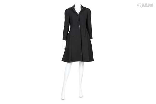 Chanel Black Cashmere Wool Coat - size 36