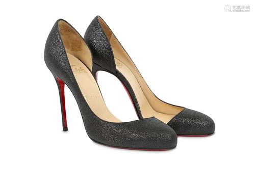 Christian Louboutin Helmour 100 Glitter Mini - size 37