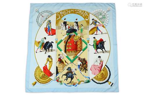 Hermes 'Plaza de Toros' Silk Scarf