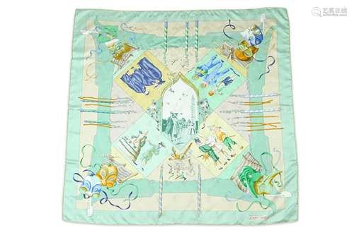 Hermes 'Fetes Venitiennes' Silk Scarf