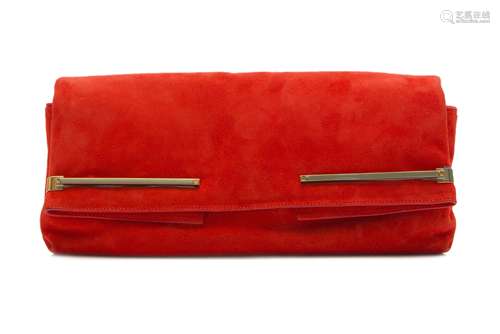 Lanvin Red Goatskin Folding Clutch