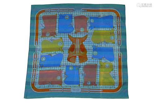 Hermes 'Camails' Silk Scarf