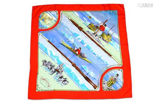 Hermes 'Gronland' Silk Scarf