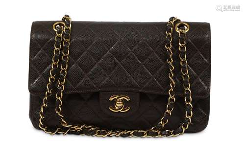 Chanel Brown Caviar Classic Flap Bag